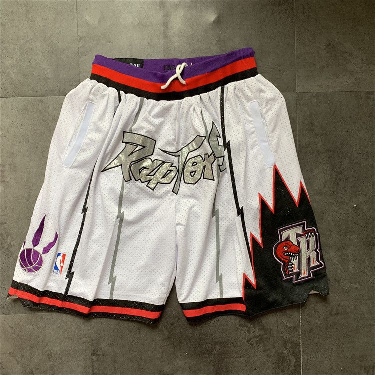 Men NBA 2021 Toronto Raptors White Shorts 1->san francisco 49ers->NFL Jersey